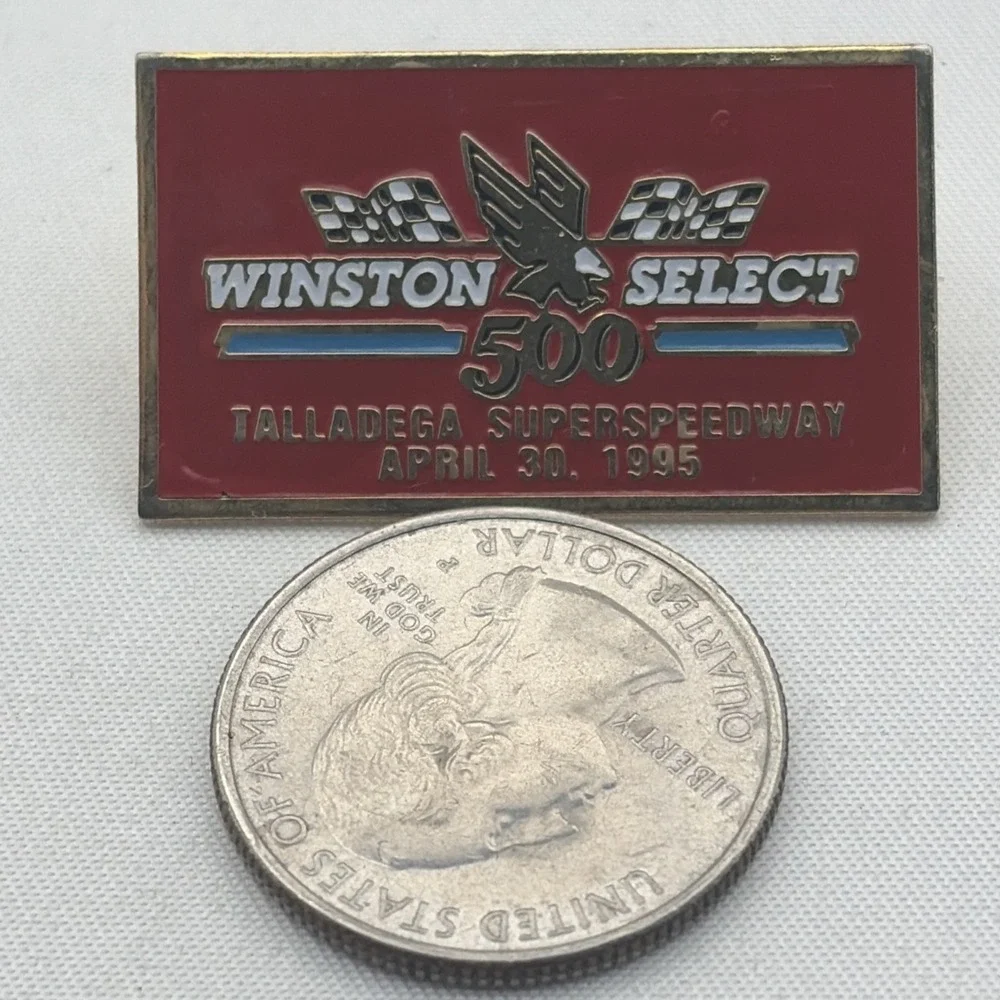 Winston Select 500 Talladega SuperSpeedway 1995 Racing NASCAR Lapel Hat Pin